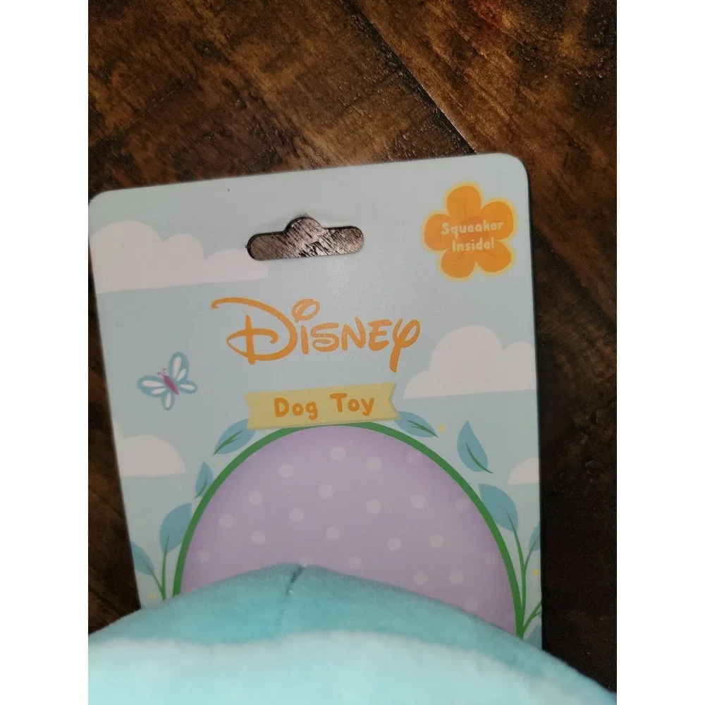 Disney Lilo & Stitch Plush Squeaker Dog‎ Toy Blue Floral12